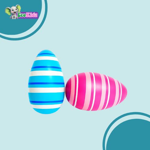 Montessori Wooden Egg Toy Set (2 pcs) – Open-Ended Play for Kids Age 2–5 Years