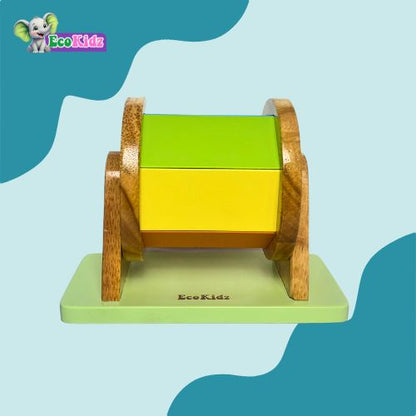 Wooden Rainbow Spinner Toy for Babies (6+ Months) – Eco-Friendly Sensory Montessori Toy