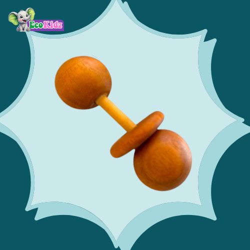 soothe, shake & explore: wooden baby set - teether, rattle & eggs combo!!