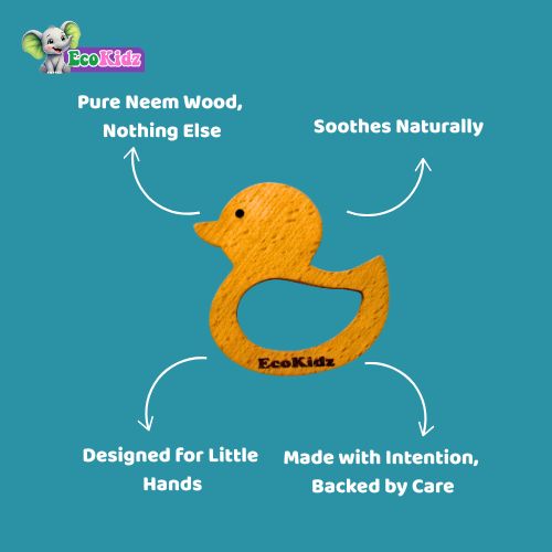 soothe, shake & explore: wooden baby set - teether, rattle & eggs combo!!